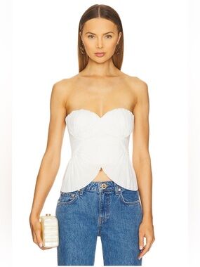 Cult Gaia Jace Top in Off White